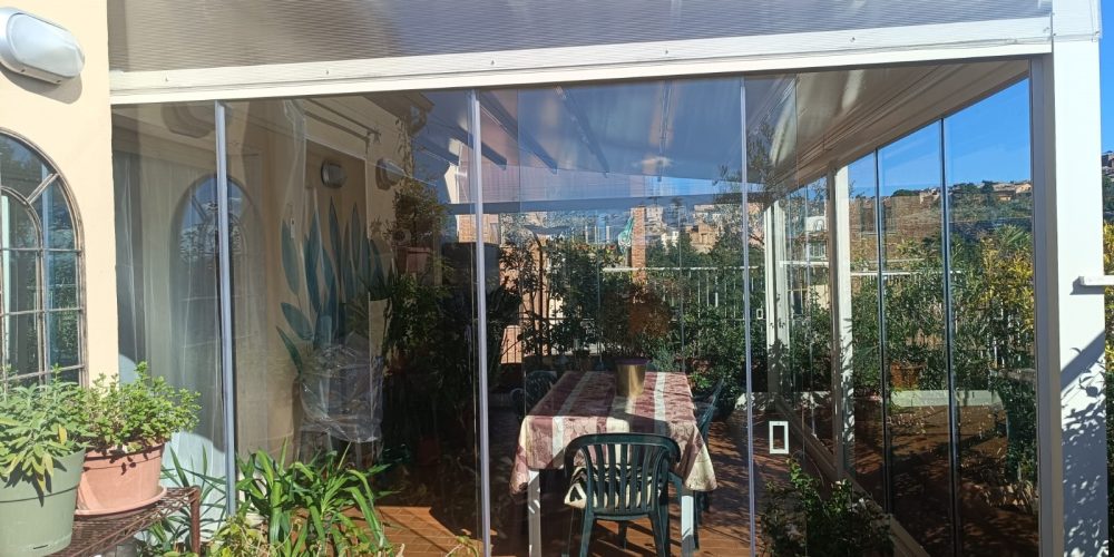 Realizzazione pergotenda addossata motorizzata a Siena (3)